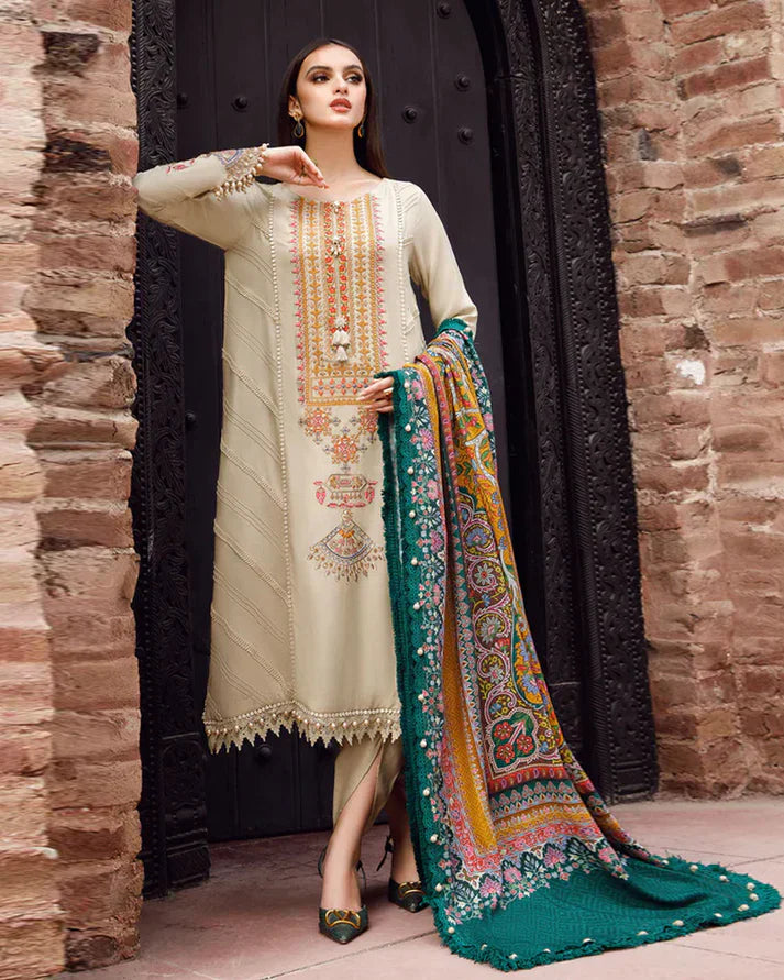 Maria B Dhanak 3PC Embroidered-1302