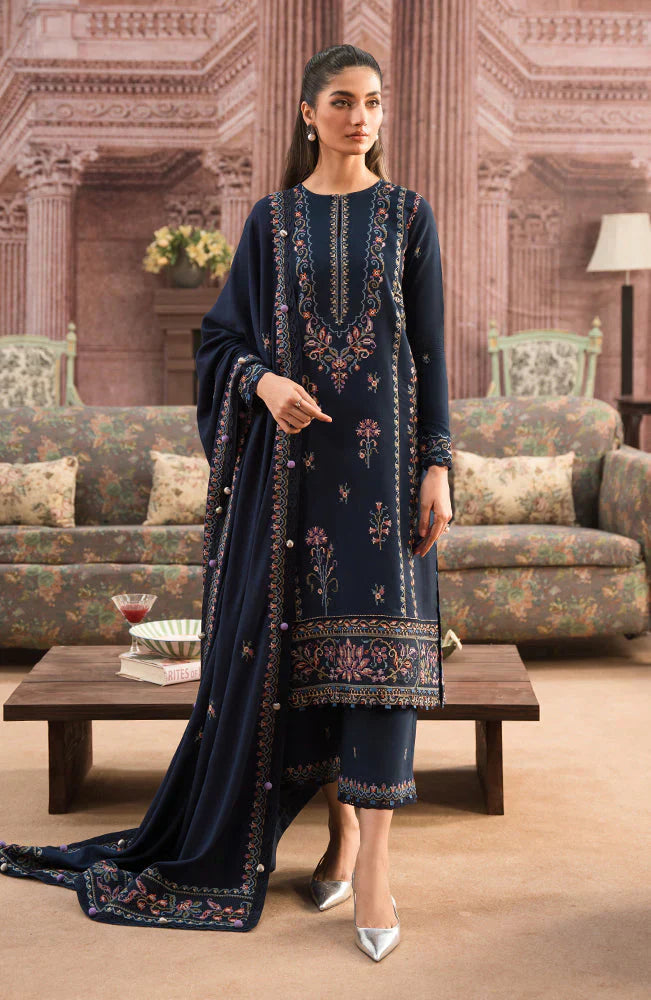 Seran Dhanak 3PC Embroidered With Dhanak Embroidered Dupatta-197