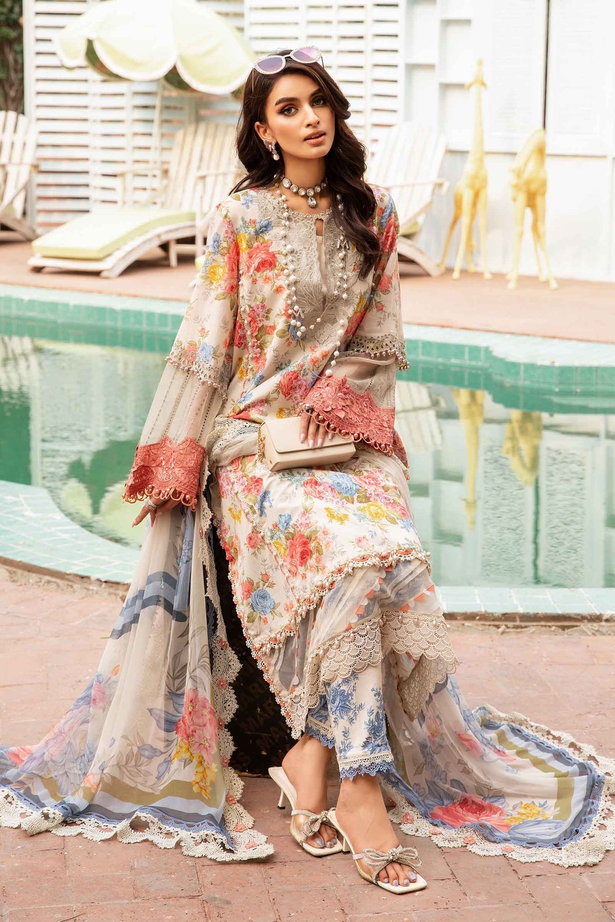 MARIA B KHADDAR 3PC WITH KHADDAR PRINTED SHIRT & TROUSER-913