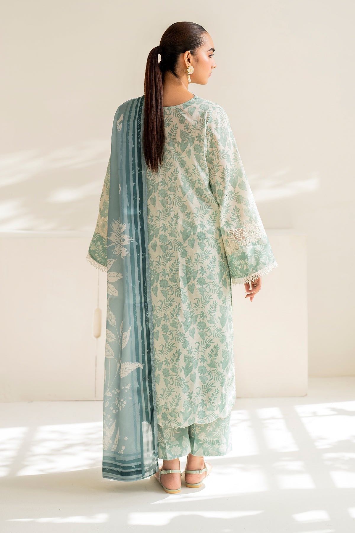 BAROQUE KHADDAR 3PC WITH KHADDAR PRINTED SHIRT & TROUSER-906