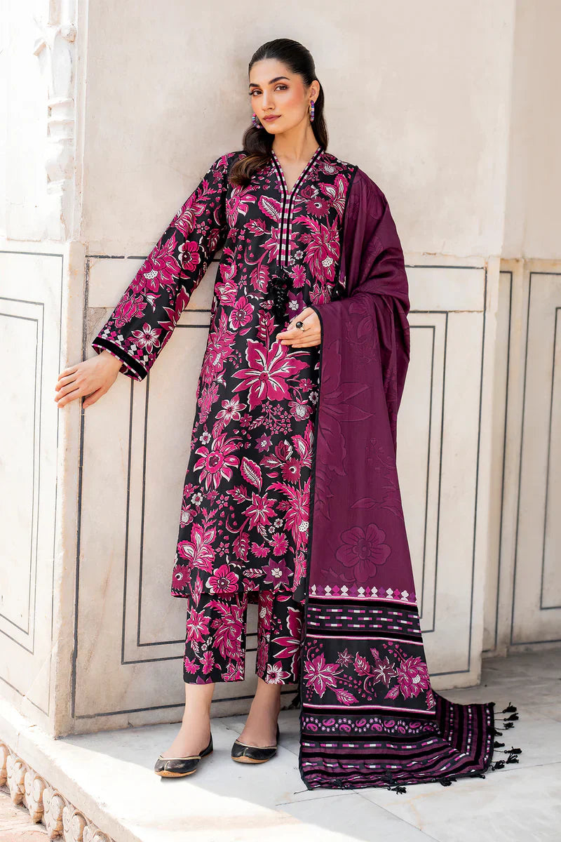 BAROQUE 3PC KARANDI PRINTED SHIRT WITH KARANDI PRINTED DUAPTTA-817