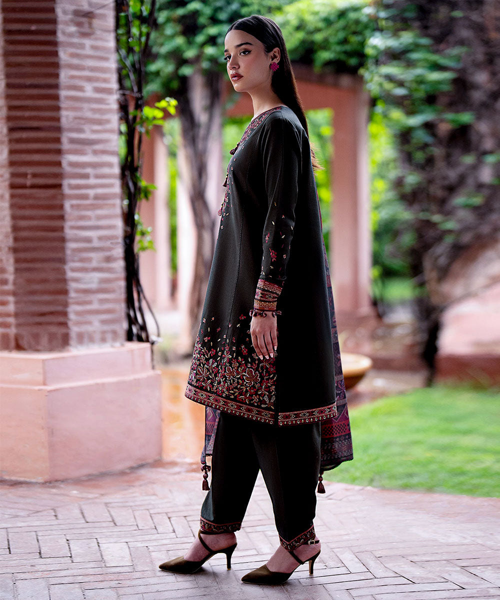 JAZMIN 3PC Dhanak Embroidered Shirt With Printed Dupatta-678