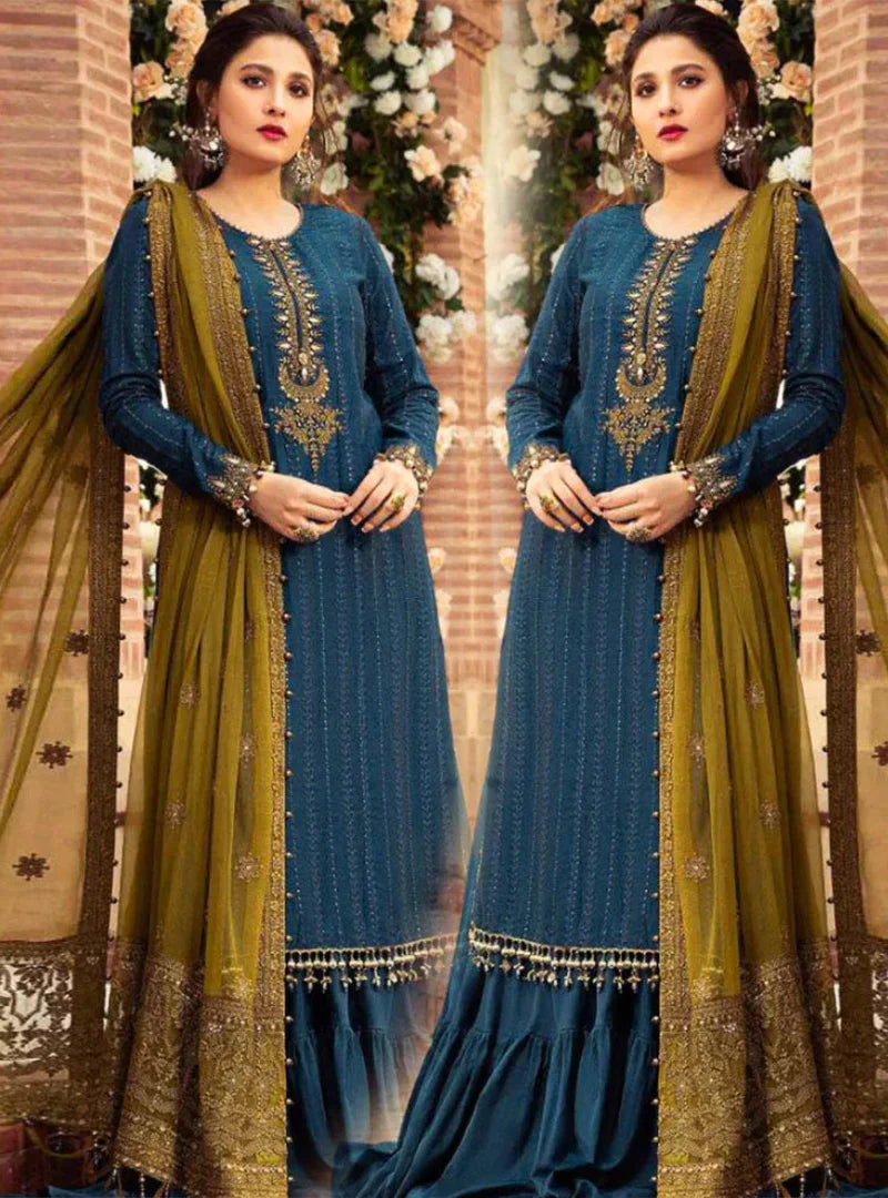 Maria B Linen 3PC Embroidered-983