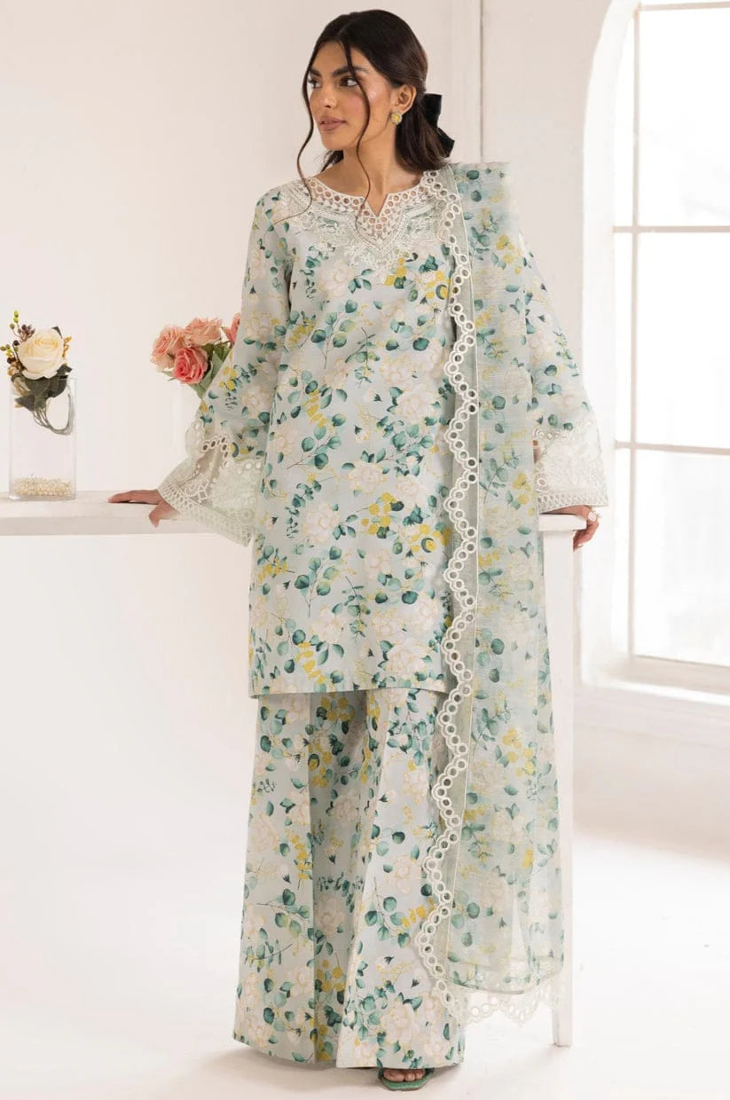 BAROQUE KHADDAR 3PC WITH KHADDAR PRINTED SHIRT & TROUSER-915