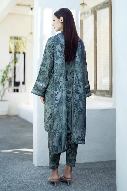 BAROQUE - 3PC Lawn Printed Shirt With Voile Printed Dupatta-781