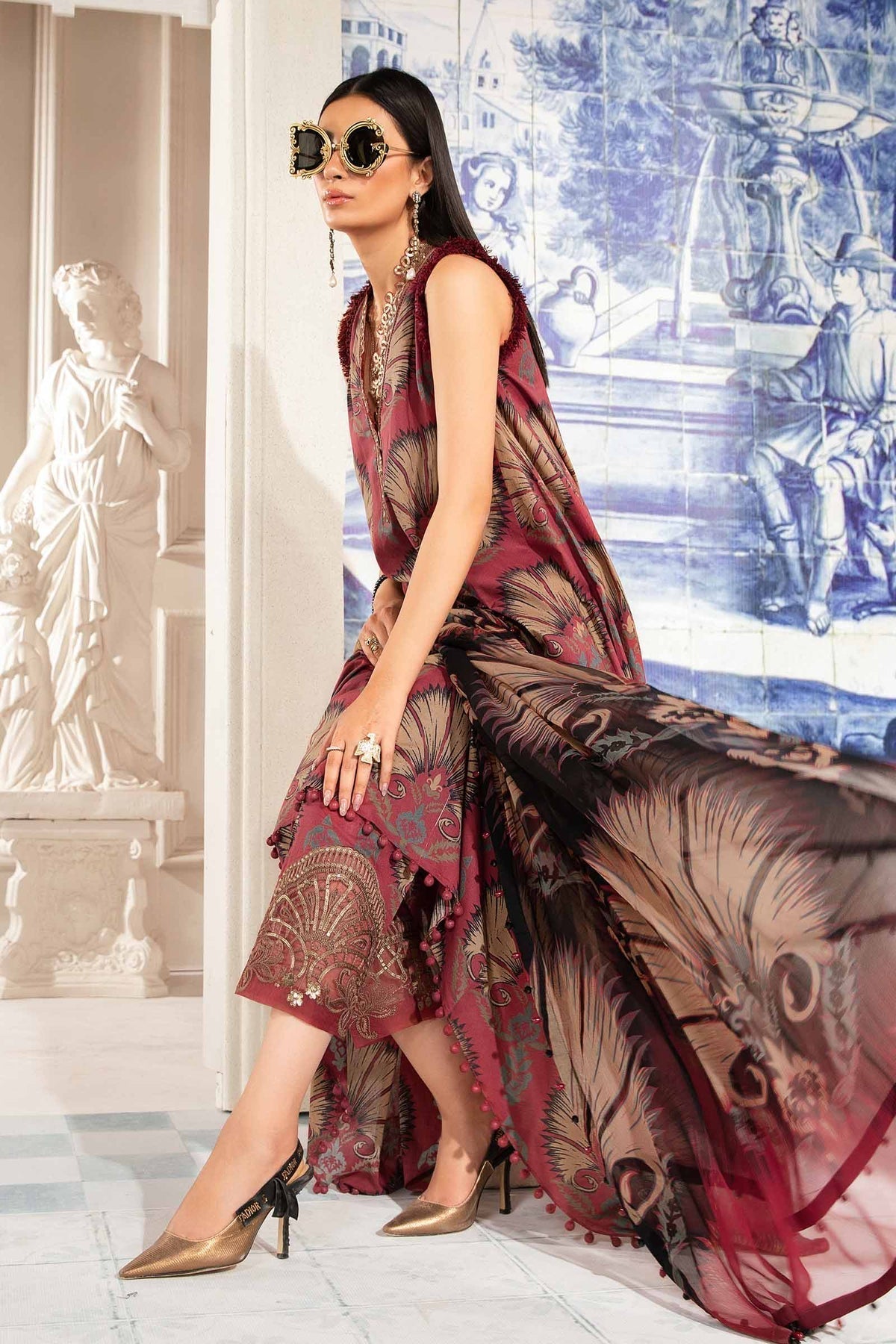 MARIA B KHADDAR 3PC WITH KHADDAR PRINTED SHIRT & TROUSER-920