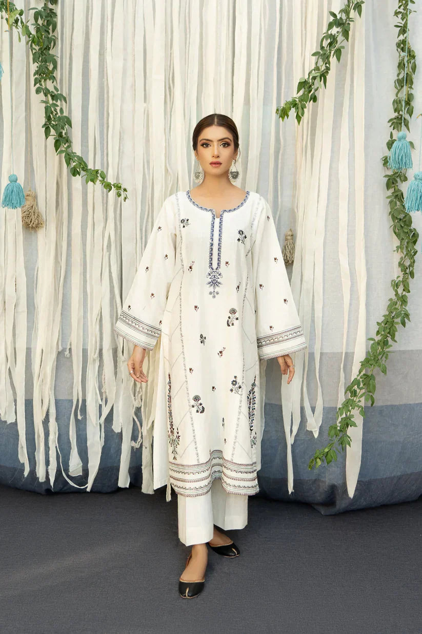 URGE - 3PC LAWN EMBROIDERED SHIRT WITH PRINTED DUPATTA-317