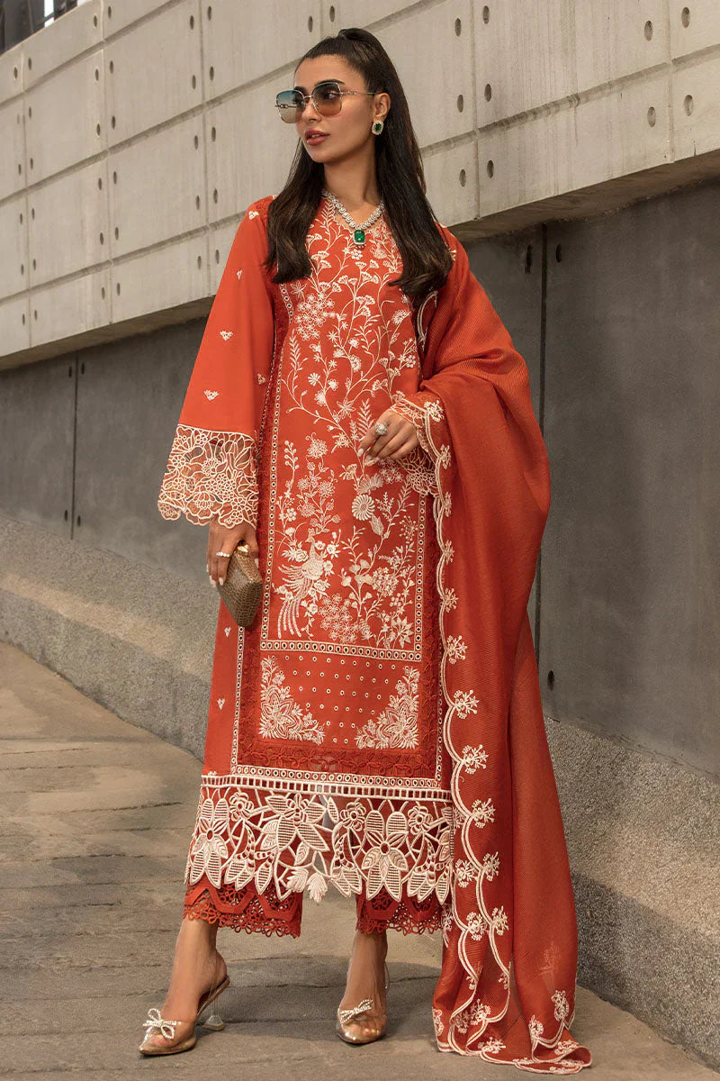 RANG RASIYA LAWN 3PC EMBROIDERED WITH LAWN EMBROIDERED DUPATTA-528