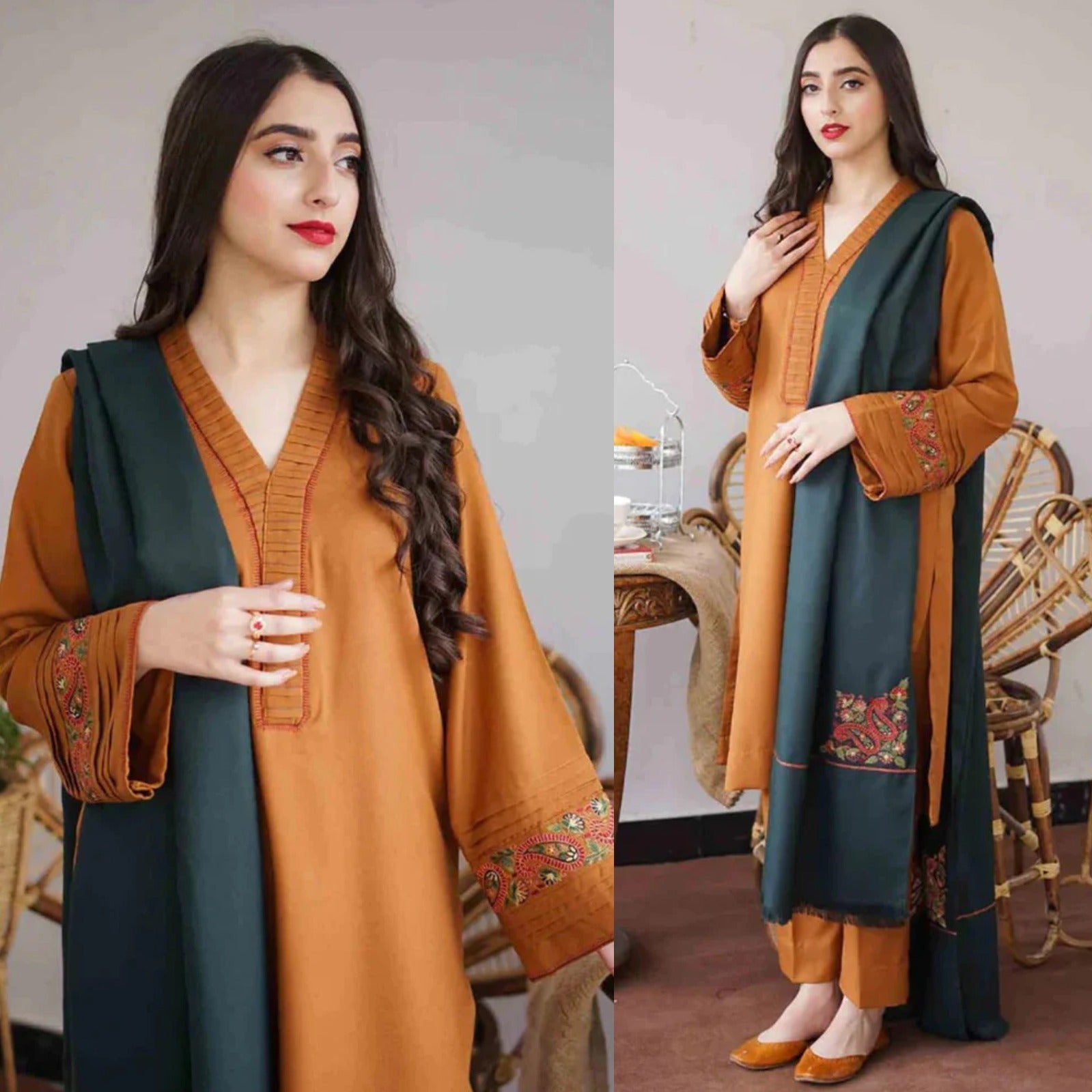 Aisling Dhanak 3PC Embroidered-889