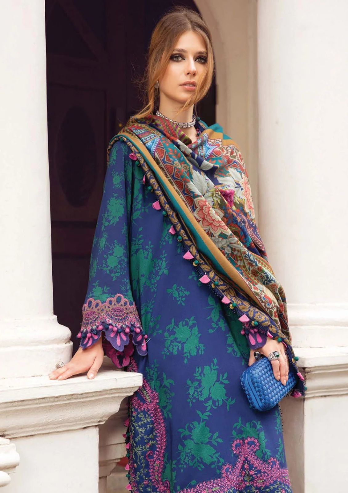 MARIA B 3PC Lawn Printed Shirt With Printed Dupatta And Trouser-780