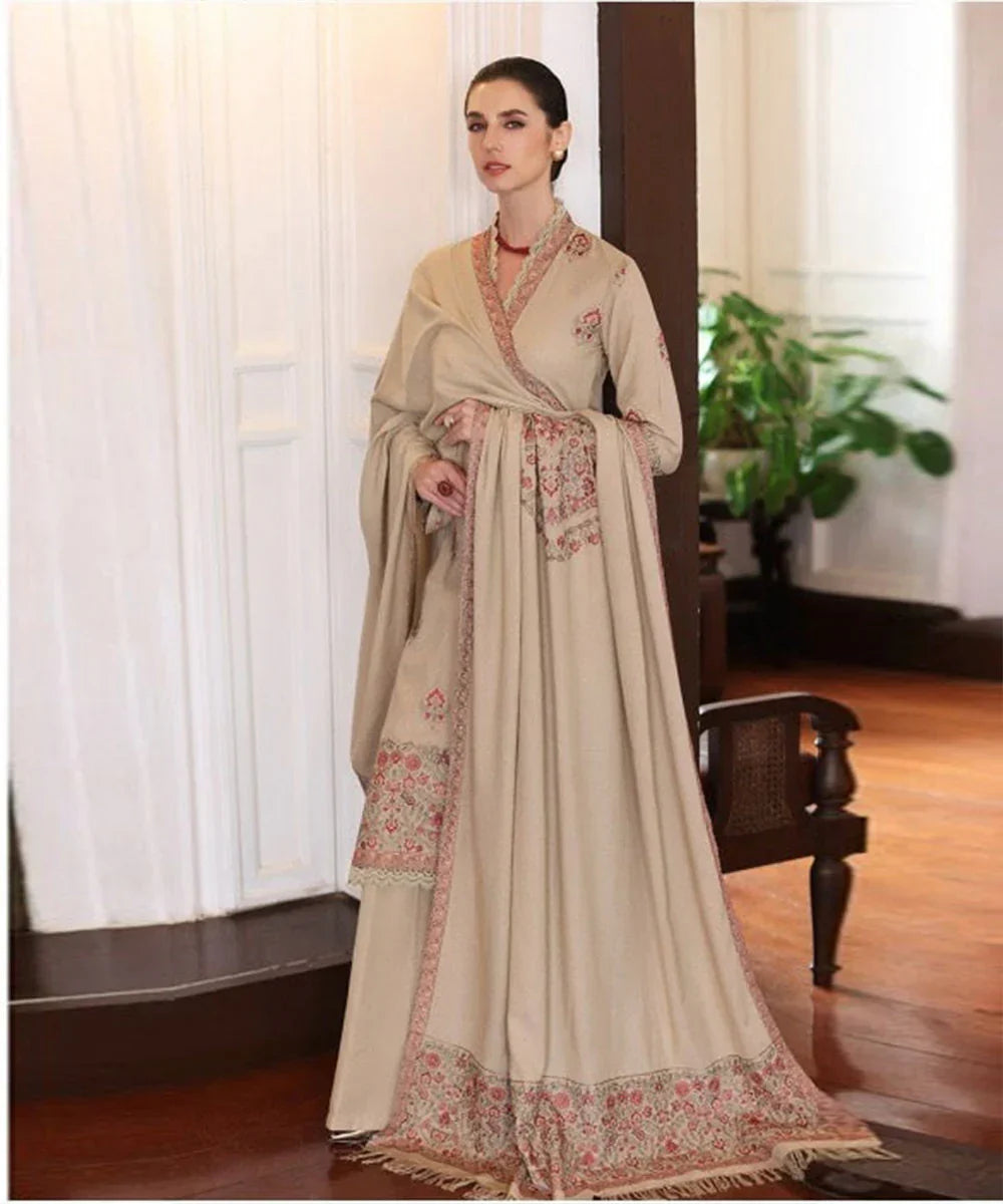 Bareeze Dhanak 3PC Embroidered With Dhanak Shawl Embroidered-108