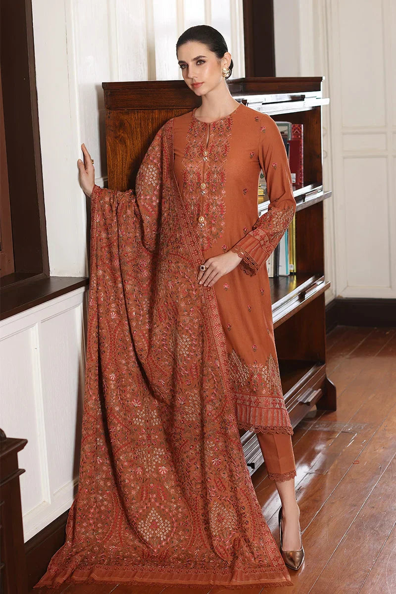 Bareeze Dhanak 3PC Embroidered With Dhanak Shawl Embroidered-188