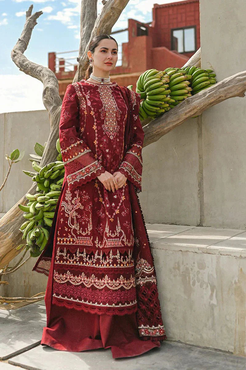 Qalamkar Dhanak Chikankari Embroidered With Dhanak Embroidered Dupatta-139