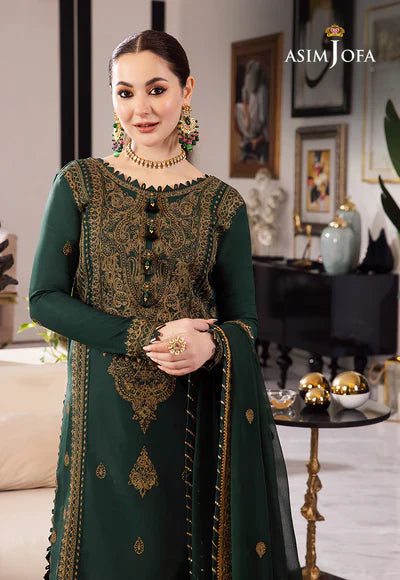 Asim Jofa Dhanak 3PC Embroidered With Chiffon Embroidered Dupatta-658